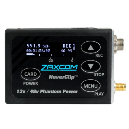 Zaxcom ZMT4 – Émetteur numérique bodypack 5–48 V avec enregistrement