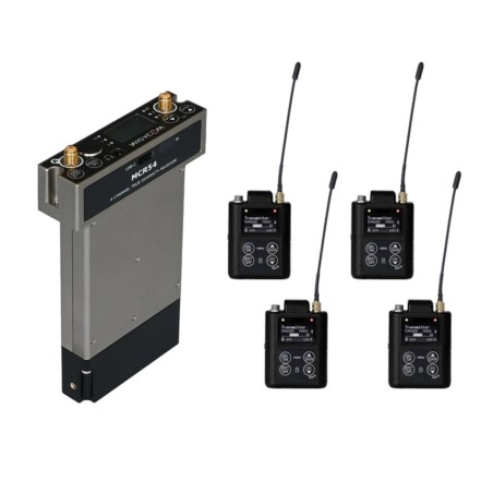 Kit Wisycom MCR54 + 4 MTP61-EU/X – Récepteur 4 canaux slot-in