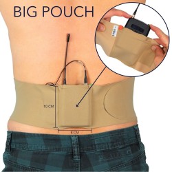 URSA Strap Ceinture 120cm – Sangle élastique pour émetteur avec poche câble intégrée