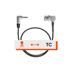 Tentacle Cable C08 – Câble Timecode Jack 3,5 mm vers BNC (angle droit)