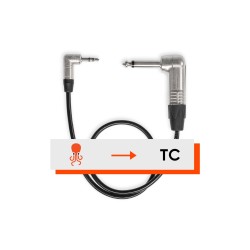 Tentacle Cable C10 – Câble Timecode Mini-Jack 3,5 mm vers Jack 6,3 mm (angle droit)