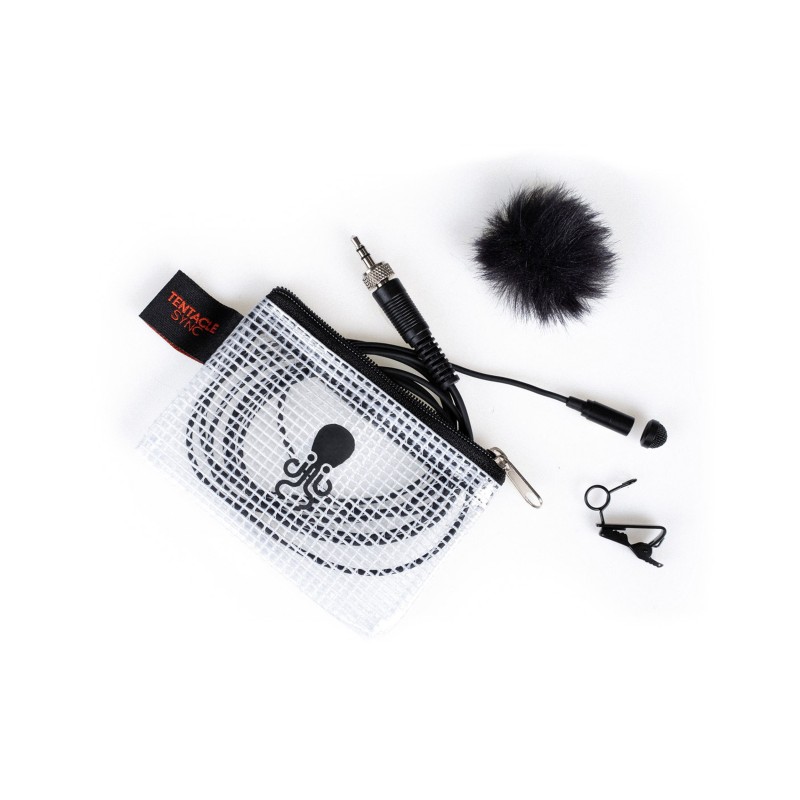 Tentacle LAV Mic – Microphone Lavalier Broadcast avec Jack 3,5 mm verrouillable pour TRACK E