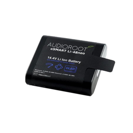 Batterie AUDIOROOT eSMART Li-48neo – Batterie intelligente 14,4V compacte pour tournages cinéma & TV