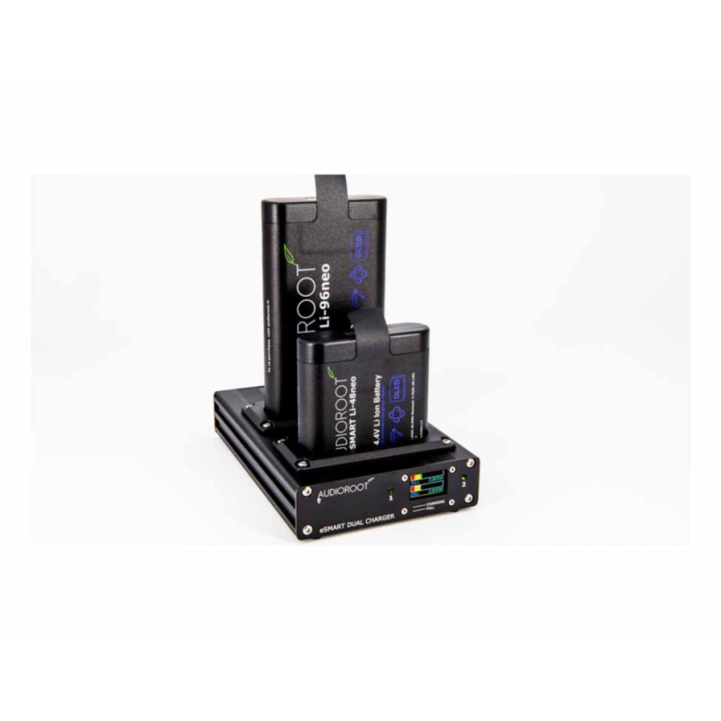 AUDIOROOT eSMART DUAL – Chargeur intelligent 2 baies avec écran OLED | Le Vrai Son