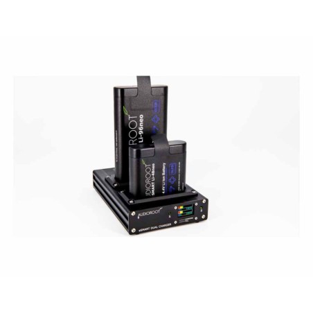 AUDIOROOT eSMART DUAL – Chargeur intelligent 2 baies avec écran OLED | Le Vrai Son