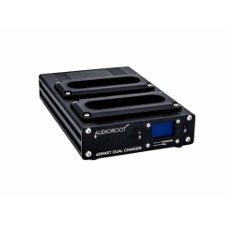 AUDIOROOT eSMART DUAL – Chargeur intelligent 2 baies avec écran OLED | Le Vrai Son