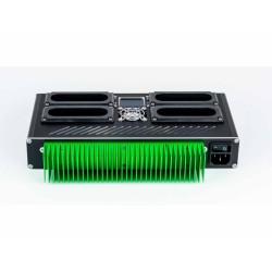 AUDIOROOT eSMART QUAD – Chargeur intelligent 4 baies avec écran OLED | Le Vrai Son