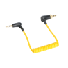 Deity C12 – Câble verrouillable TRS 3,5 mm coudé (right‑angle) pour timecode et mic caméra
